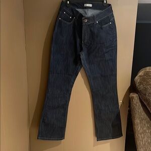 Lee Rider Women’s Bootcut Jeans in Streaked Blue Sz 12 Medium